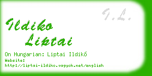 ildiko liptai business card